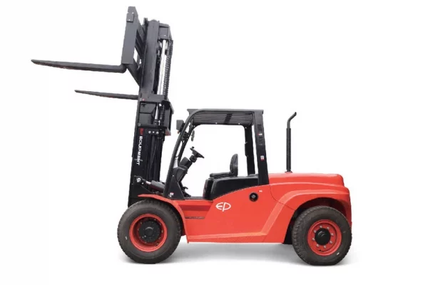 Фото 57 - Погрузчик вилочный дизельный EP Equipment CPCD100T8 OPTIMAL SERIES (Isuzu, 2W300, POS, PT, кабина с отопителем).
